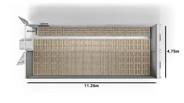 2个40英尺双舱Arctic SuperStore内的51个欧洲托盘