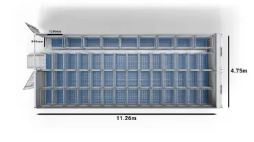 2个40英尺双舱Arctic SuperStore内的51辆手推车