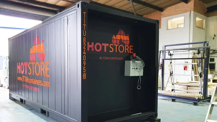 Arctic Hotstore 加热存储——出租20英尺加热存储集装箱