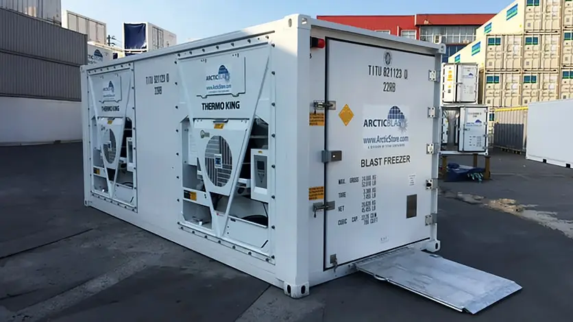 ArcticBlast 冷藏存储——快速冷却出租20英尺冷藏集装箱