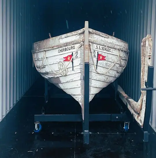 TITANIC 救生艇干燥、安全地存放。TITAN Containers 提供自助存储