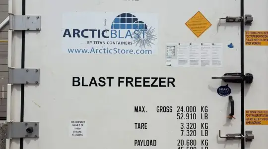 交付至 Crafty Ramen 的 ArcticBlast 集装箱